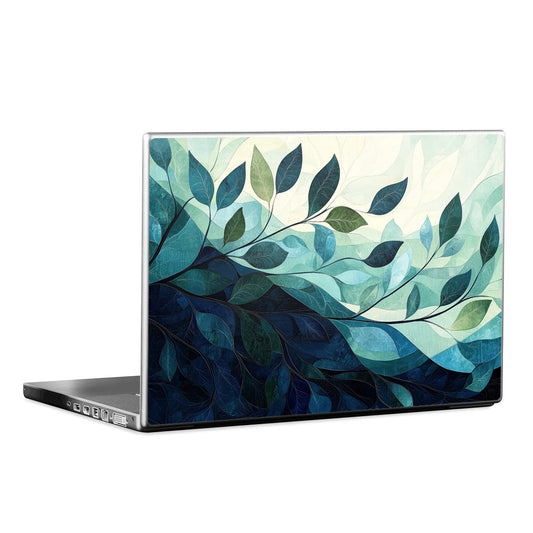 Teal and Indigo - Laptop Lid Skin