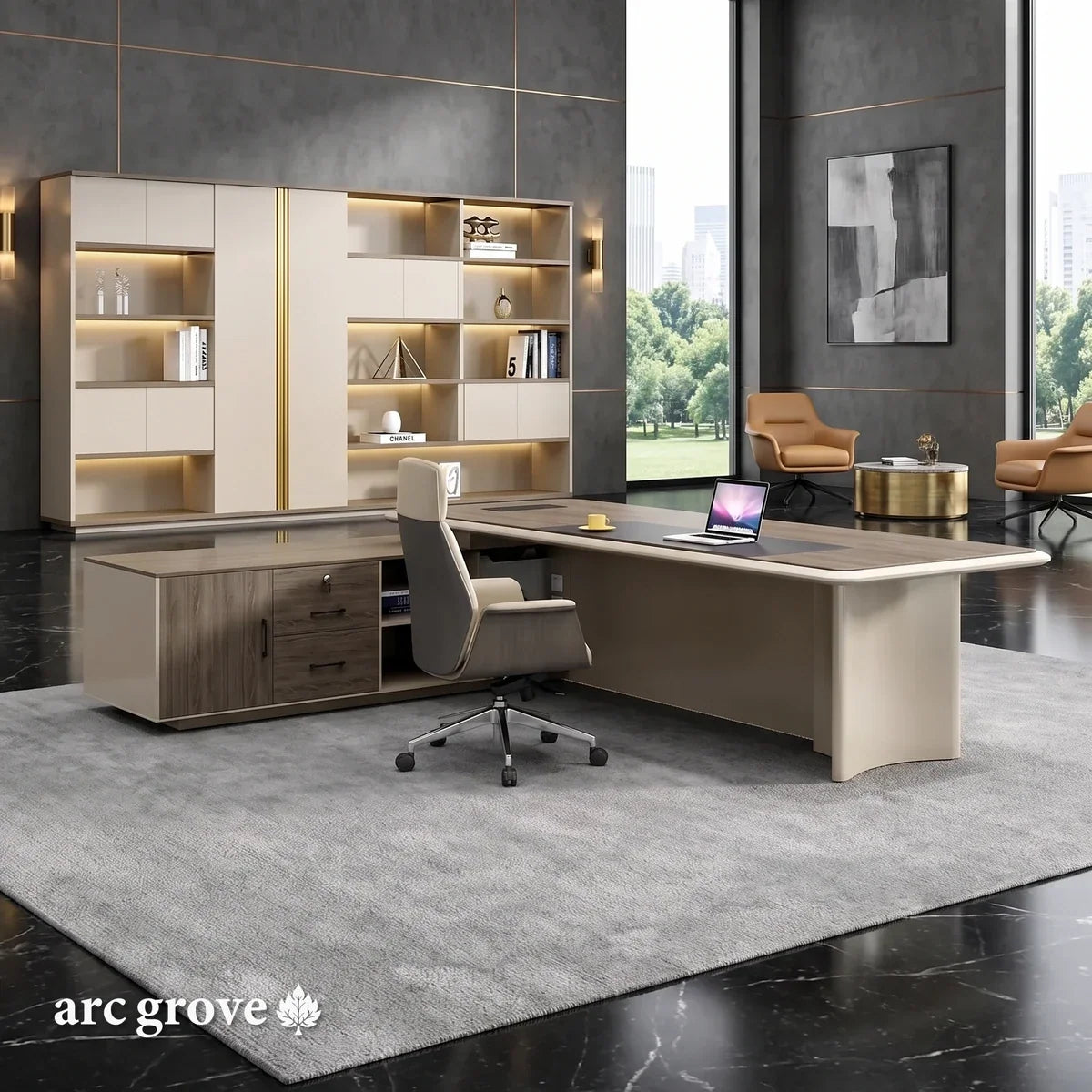 Essex · Modern L-Shaped Executive Desk
