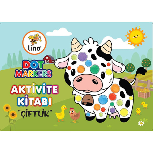 Lino Dot Markers Farm Coloring Book: Enhance Fine Motor Skills with Fun Dot Marker Art for Preschool & Kids.
