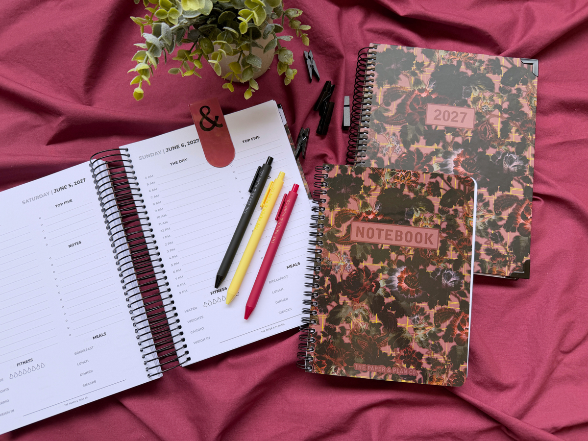 2027 Velvet Floral Weekly Planner