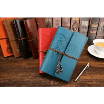 Vintage PU Leather Diary Notebook Journal  Retro Book Traveler Planners Office School Supplies