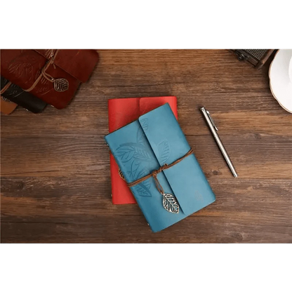 Vintage PU Leather Diary Notebook Journal  Retro Book Traveler Planners Office School Supplies