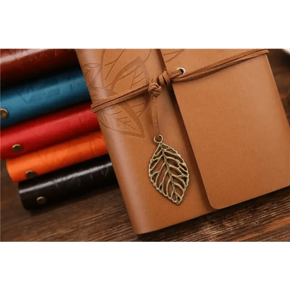 Vintage PU Leather Diary Notebook Journal  Retro Book Traveler Planners Office School Supplies